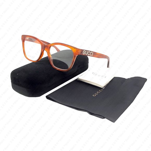 New GUCCI Women’s GG0420O 004 52mm Havana Eyeglasses